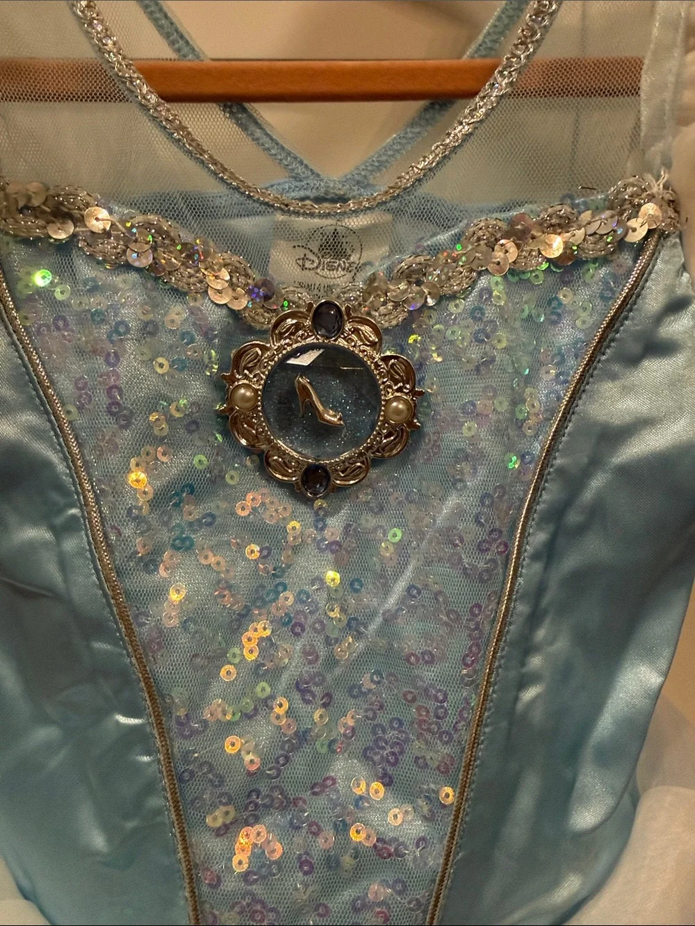 Light Blue Cinderella Princess Ball Gown Kids Costume size 4